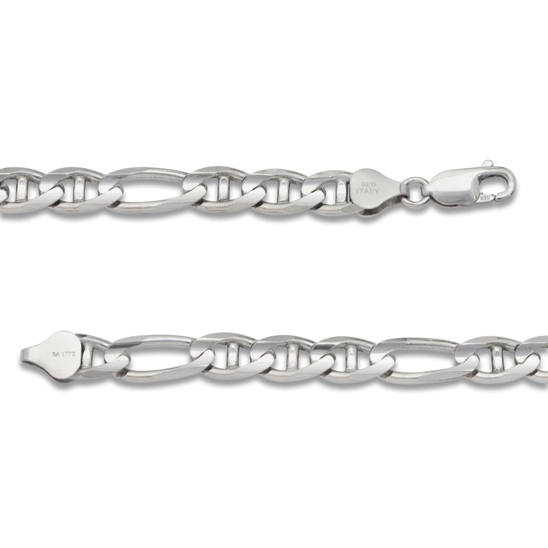 Main Image 2 of Men's Solid Link Chain Bracelet Sterling Silver 9mm 8.5"
