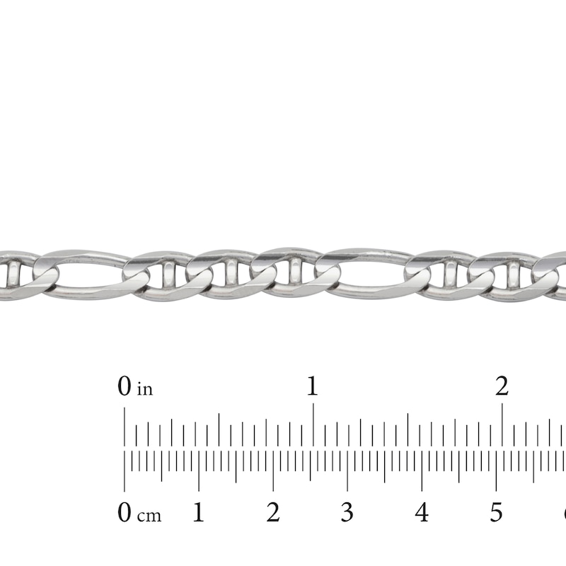 Main Image 4 of Men's Solid Link Chain Bracelet Sterling Silver 9mm 8.5"