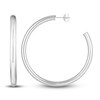 Thumbnail Image 1 of Polished Open Hoop Earrings 14K White Gold 50mm