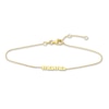 Thumbnail Image 1 of "MAMA" Bracelet 14K Yellow Gold 6.6" Adj.