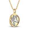 Thumbnail Image 2 of 1933 by Esquire Men's Solid Lion Pendant Necklace 18K Yellow Gold-Plated Sterling Silver 22"
