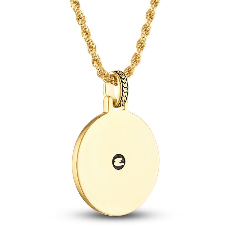 Main Image 3 of 1933 by Esquire Men's Solid Lion Pendant Necklace 18K Yellow Gold-Plated Sterling Silver 22"