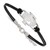 Thumbnail Image 1 of Florida State University Leather Bracelet Sterling Silver 7"