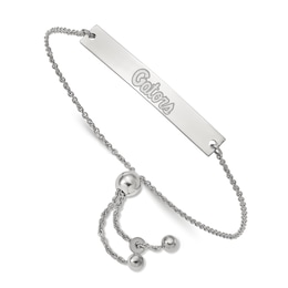 University of Florida Bar Bolo Bracelet Sterling Silver 9"