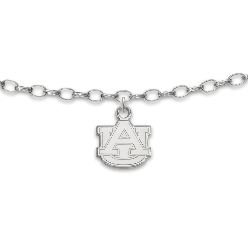 Main Image 1 of Auburn University Anklet Sterling Silver 9"