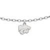 Thumbnail Image 1 of Kansas State University Anklet Sterling Silver 9"