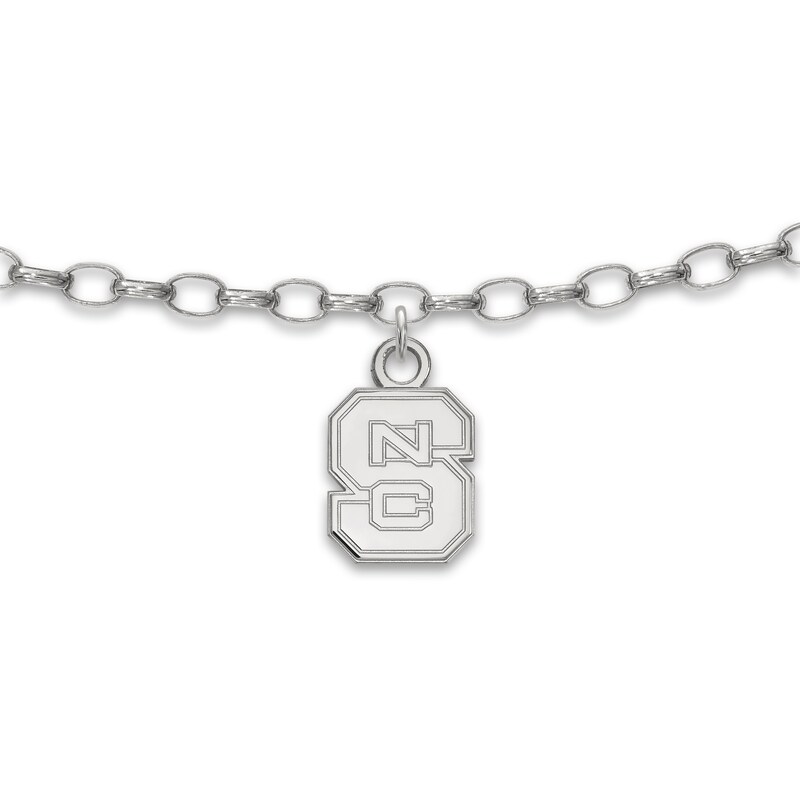 Main Image 1 of North Carolina State University Anklet Sterling Silver 9"