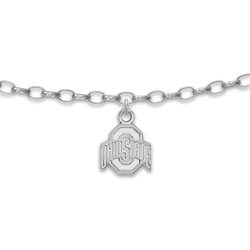 Main Image 1 of Ohio State University Anklet Sterling Silver 9"