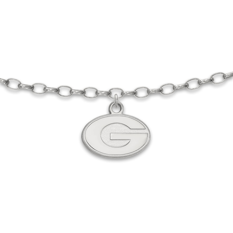 University of Georgia Anklet Sterling Silver 9"