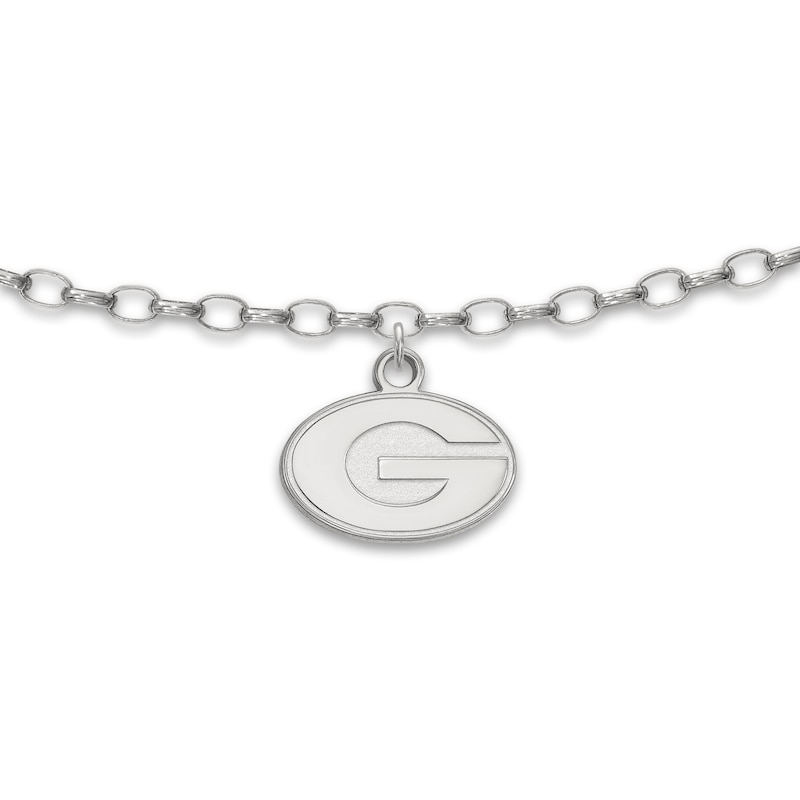 Main Image 1 of University of Georgia Anklet Sterling Silver 9"