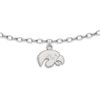 University of Iowa Anklet Sterling Silver 9"