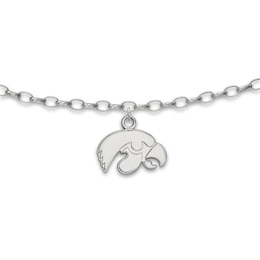 University of Iowa Anklet Sterling Silver 9"