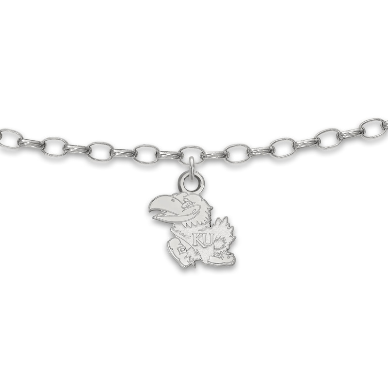 Main Image 1 of University of Kansas Anklet Sterling Silver 9"