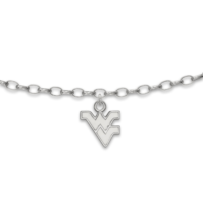 Main Image 1 of West Virginia University Anklet Sterling Silver 9"