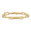 Thumbnail Image 0 of 1933 by Esquire Men's Solid Paperclip Bracelet 14K Yellow Gold-Plated Sterling Silver  8.25"