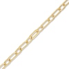 Thumbnail Image 1 of Men's Paperclip Bracelet Sterling Silver/14K Yellow Gold-Plated 8.47"