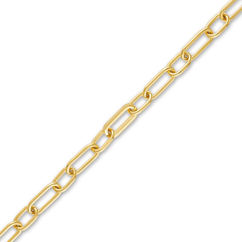 1933 by Esquire Men's Solid Paperclip Bracelet 14K Yellow Gold-Plated Sterling Silver  8.25"