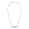 Thumbnail Image 1 of 1933 by Esquire Men's Natural White Topaz Tennis Necklace Sterling Silver 22"
