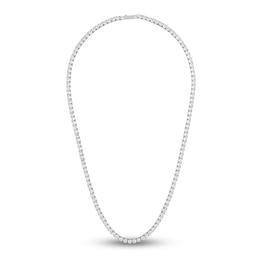1933 by Esquire Men's Natural White Topaz Tennis Necklace Sterling Silver 22&quot;