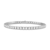 Thumbnail Image 0 of 1933 by Esquire Men's Natural White Topaz Tennis Bracelet Sterling Silver 8.5"