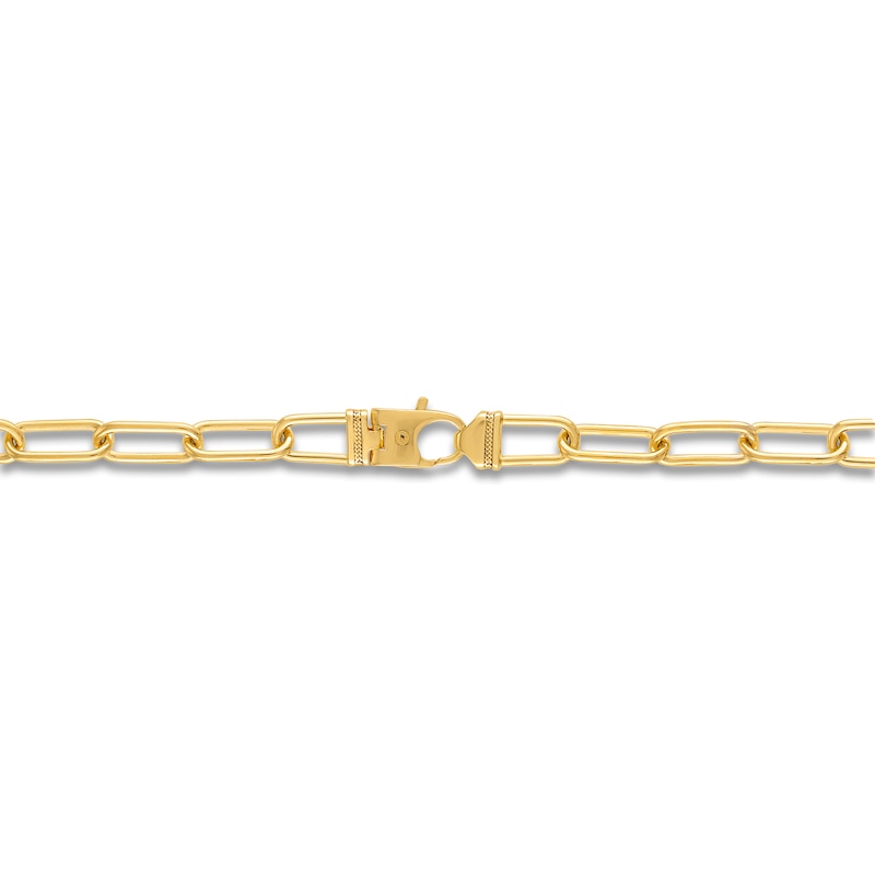 Main Image 2 of 1933 by Esquire Men's Solid Paperclip Necklace 14K Yellow Gold-Plated Sterling Silver 22" 9mm