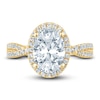 Thumbnail Image 3 of Pnina Tornai Lab-Grown Diamond Engagement Ring 3 ct tw Oval/Round 14K Yellow Gold