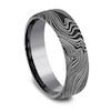 Thumbnail Image 2 of Men's Damascus Marble Wedding Band Tantalum