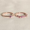 Thumbnail Image 4 of Juliette Maison Natural Amethyst & Natural Aquamarine Ring 10K Yellow Gold