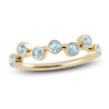 Thumbnail Image 1 of Juliette Maison Natural Aquamarine Ring 10K Yellow Gold