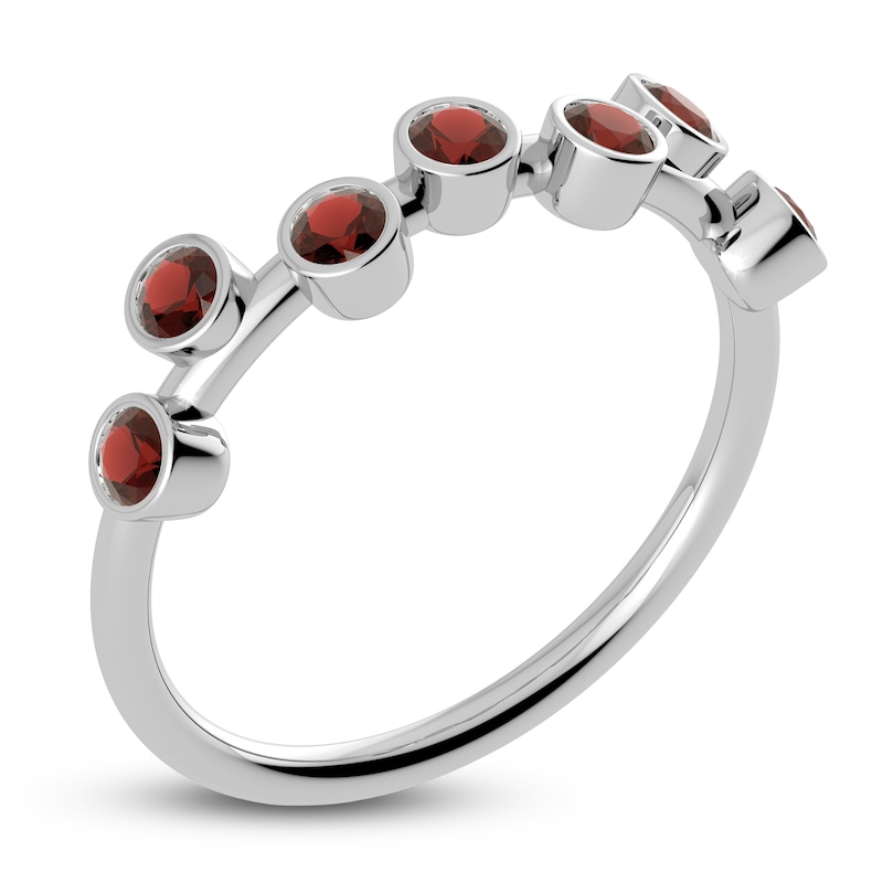 Main Image 2 of Juliette Maison Natural Garnet Ring 10K White Gold