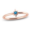 Thumbnail Image 1 of Juliette Maison Natural Blue Zircon Starburst Ring 10K Rose Gold