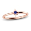 Thumbnail Image 1 of Juliette Maison Natural Blue Sapphire Starburst Ring 10K Rose Gold