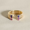 Thumbnail Image 4 of Juliette Maison Natural Peridot Cuff Ring 10K Rose Gold
