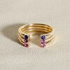 Thumbnail Image 4 of Juliette Maison Natural Pink Tourmaline Cuff Ring 10K Rose Gold