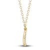 Thumbnail Image 2 of Shy Creation Moon Necklace Diamond Accents 14K Yellow Gold 18" SC55002688