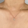 Thumbnail Image 4 of Shy Creation Moon Necklace Diamond Accents 14K Yellow Gold 18" SC55002688