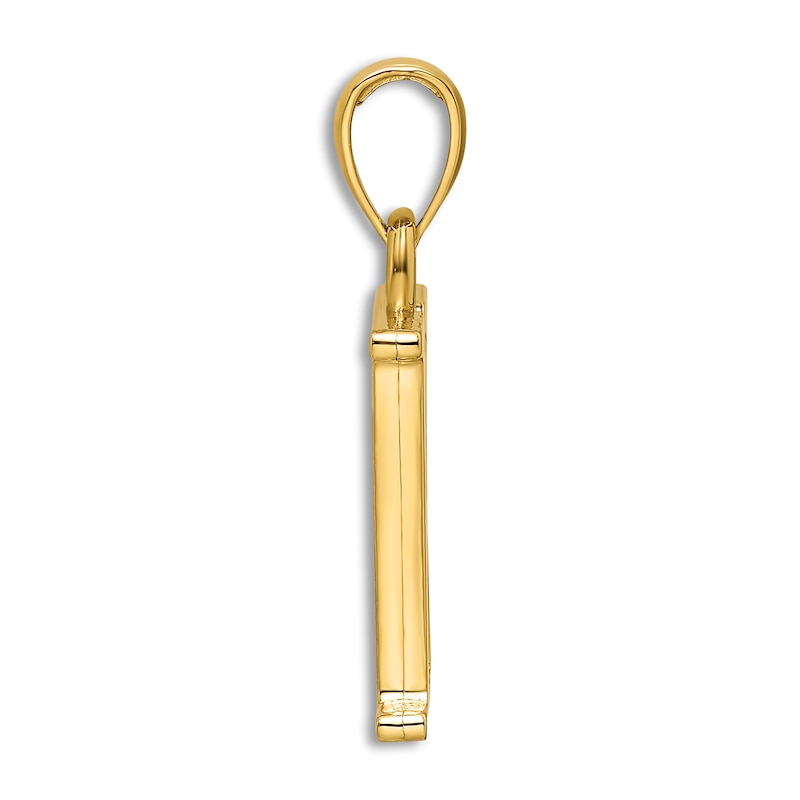 Main Image 2 of Initial K Necklace 14K Yellow Gold 18"