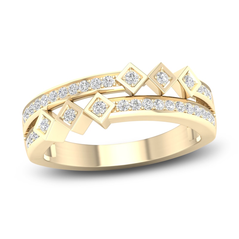 Main Image 1 of Diamond Stackable Ring 1/5 ct tw Round 14K Yellow Gold