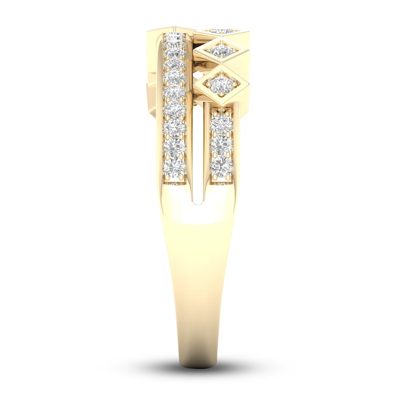 Main Image 3 of Diamond Stackable Ring 1/5 ct tw Round 14K Yellow Gold