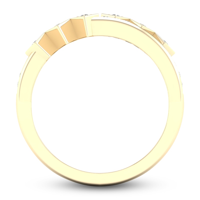 Main Image 4 of Diamond Stackable Ring 1/5 ct tw Round 14K Yellow Gold