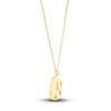 Thumbnail Image 2 of Moon & Star Necklace Diamond Accents 14K Yellow Gold 18"