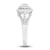 Thumbnail Image 2 of Diamond Halo Engagement Ring 1-1/10 ct tw Round 14K White Gold