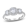 Thumbnail Image 1 of Diamond 3-Stone Engagement Ring 1 ct tw Round 14K White Gold