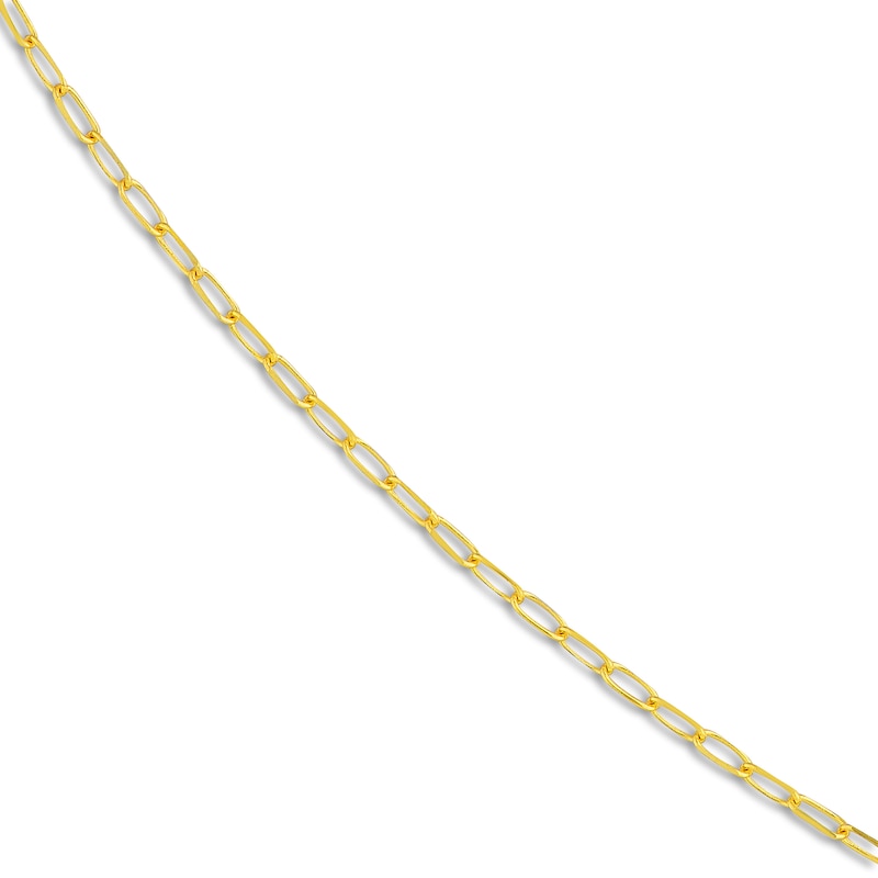Main Image 2 of Solid Paperclip Chain Necklace 18K Yellow Gold 18" 1.7mm