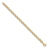 Thumbnail Image 2 of Textured Link Chain Bracelet 14K Yellow Gold 7.5&quot;