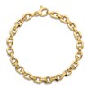Thumbnail Image 4 of Textured Link Chain Bracelet 14K Yellow Gold 7.5&quot;