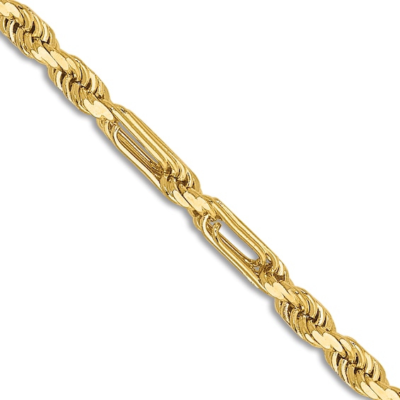 DiamondCut Solid Rope Chain Necklace 14K Yellow Gold 18" 2.5mm Jared