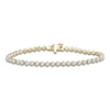 Thumbnail Image 1 of Diamond Tennis Bracelet 5 ct tw Round 14K Yellow Gold 7"