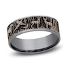 Thumbnail Image 1 of Forest Wedding Band Tantalum/14K Rose Gold 7.5mm