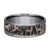 Thumbnail Image 3 of Forest Wedding Band Tantalum/14K Rose Gold 7.5mm